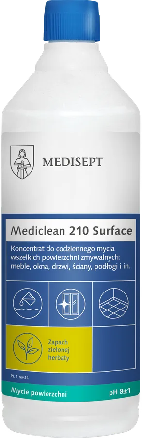 MEDISEPT MEDICLEAN MC 210 Koncentrat do mycia powierzchni 1L zielona herbata