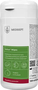 VELOX WIPES   Chusteczki do dezynfekcji  z alkoholem