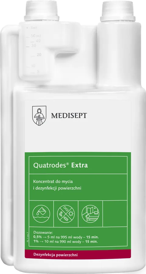 MEDISEPT QUATRODES EXTRA Koncentrat do dezynfekcji powierzchni 1L