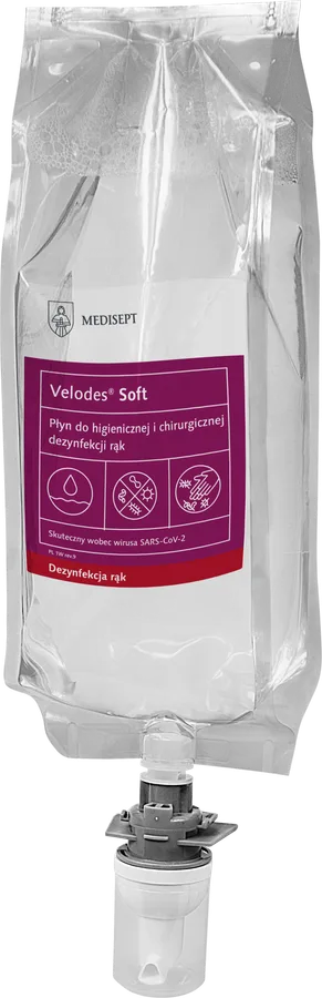 MEDISEPT VELODES SOFT Płyn do chirurgicznej dezynfekcji rąk do systemu zamkniętego 1L