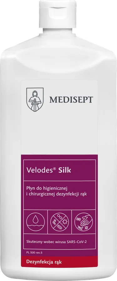 MEDISEPT VELODES SILK 24mm Płyn do dezynfekcji rąk 500ml