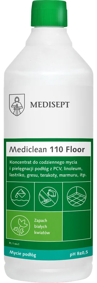 MEDISEPT MEDICLEAN 110 Floor Koncentrat do pielęgnacji podłóg 1L białe kwiaty